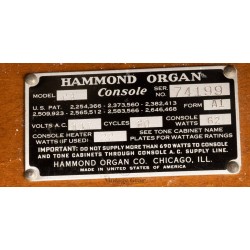 Hammond C3 with Bench and Pedal with optional Leslie