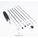 Black Rhodes Sustain + Rod +Legs+ Braces + Knob set