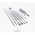 Silver Rhodes Sustain + Rod +Legs+ Braces + Knob set